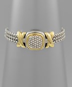  Round Square Crystal Bracelet