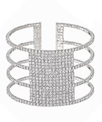  4 Row Wide Crystal Cuff