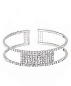  2 Row Wide Crystal Cuff