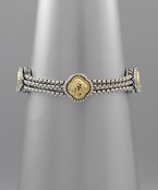  Three Clover Cable Bracelet