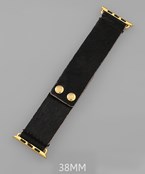  38mm Cowhide SmartWatch Band