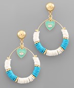  Epoxy Charm Rubber Beads Earrings