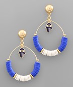  Epoxy Charm Rubber Beads Earrings