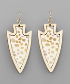  Animal Print Arrow Earrings