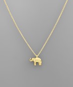  Elephant Gold Dipped Necklace