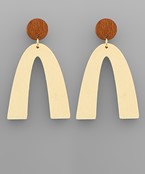  Arch Wood Earrings