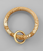  Metallic Snake Skin Key Ring Bracelet