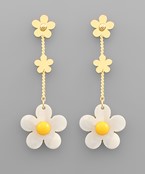  Daisy Flower Drop Earrings