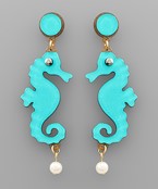  Glitter Seahorse Earrings