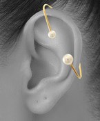 2 Pearl Edge Ear Cuff